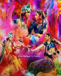 radha krishna serial holi images hd