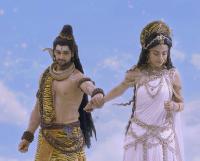 romantic shiv parvati love images