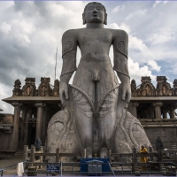 venur a 35 feet 11 m  gomateshwara idol jain mandir