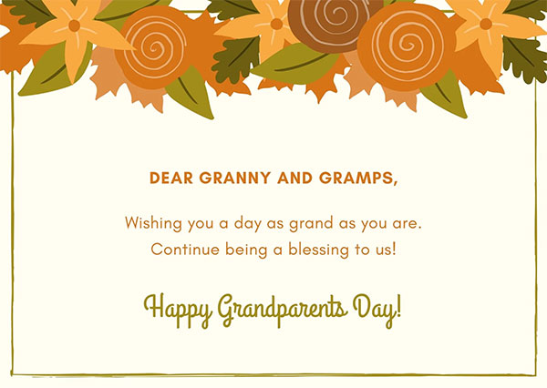 grandparents day greeting card