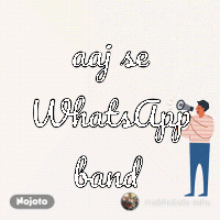 aaj se whatsapp band dp