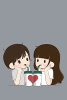 animated couple dp for whatsapp