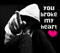 broken heart dp for whatsapp
