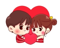 cartoon couple dp for whatsapp