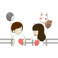 cartoon couple dp for whatsapp