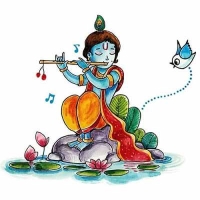 cute krishna dp for whatsapp