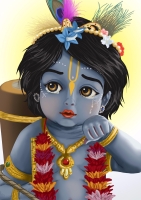 cute krishna dp for whatsapp