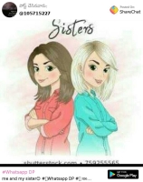 cute sisters dp for whatsapp