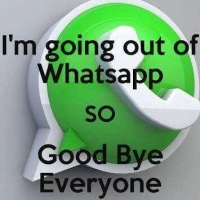 good bye whatsapp dp