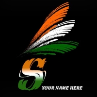 indian flag for whatsapp dp with name