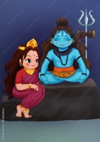 shiv parvati dp for whatsapp