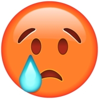 whatsapp sad emoji dp