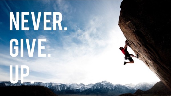 never give up hope