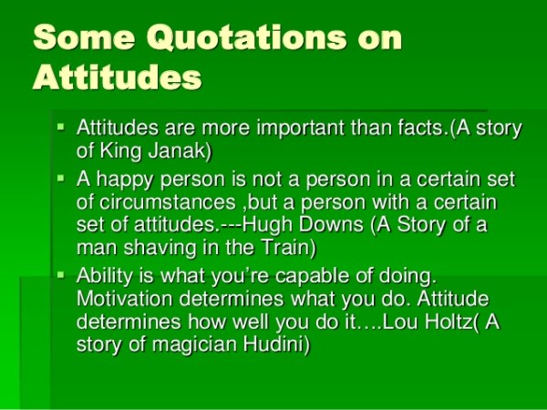 positive attitude